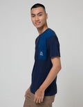 Details Short Sleeve T-Shirt Round Neck Cut N Sewn Pocket