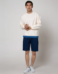 Details Sweatshirt Jumper Neck Adding Woven In Bottom