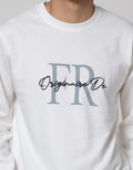 Details Embroidered Print Jumper Neck Sweatshirt
