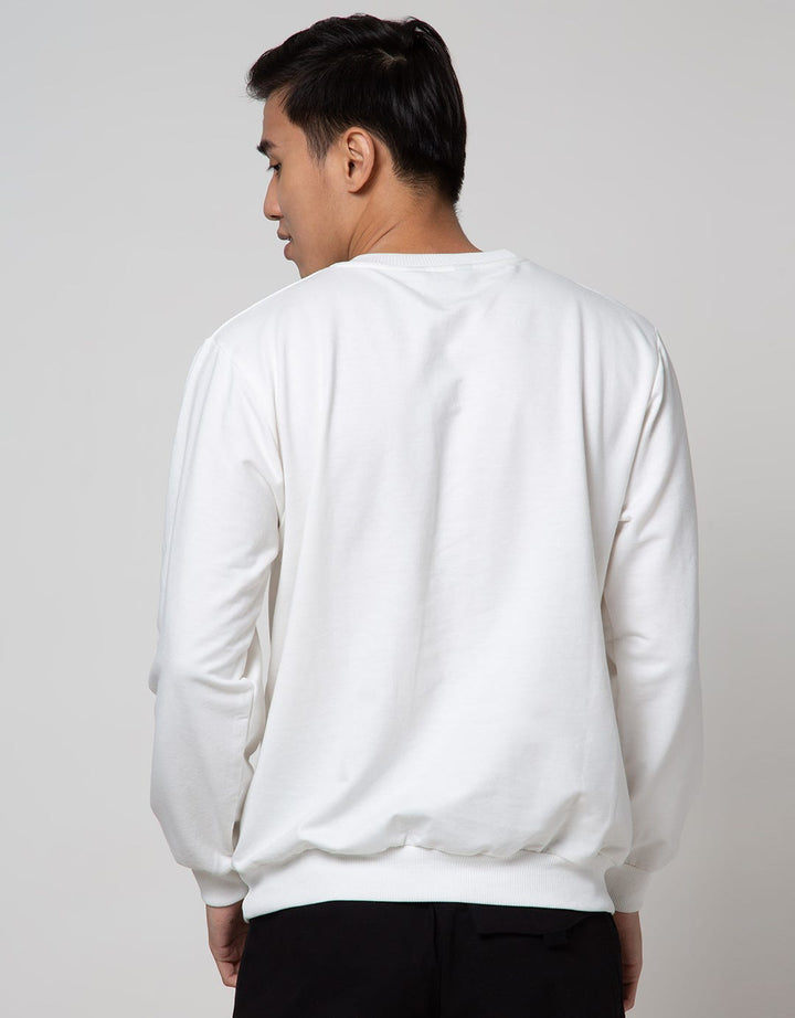 Details Sweatshirt Jumper Long Sleeve Print Flocking Circle