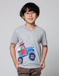 Little M Dino Car Flip Boys T-Shirt