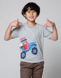 Little M Dino Car Flip Boys T-Shirt