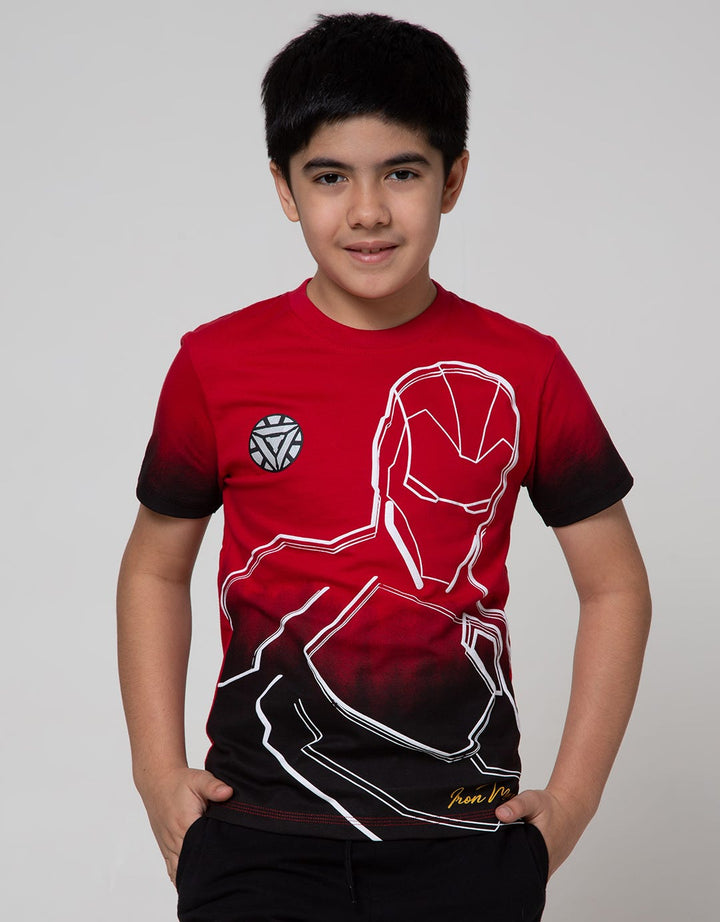 Marvel Ironman Contrast Head T-Shirt