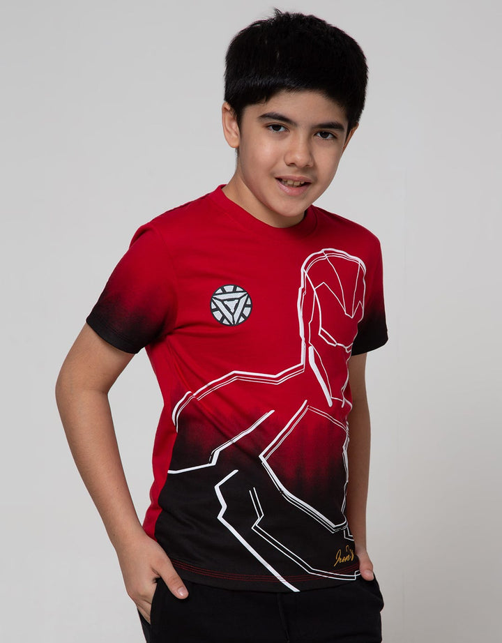 Marvel Ironman Contrast Head T-Shirt