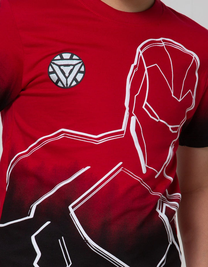 Marvel Ironman Contrast Head T-Shirt