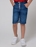 Little M Denim Shorts Karet Destroyed