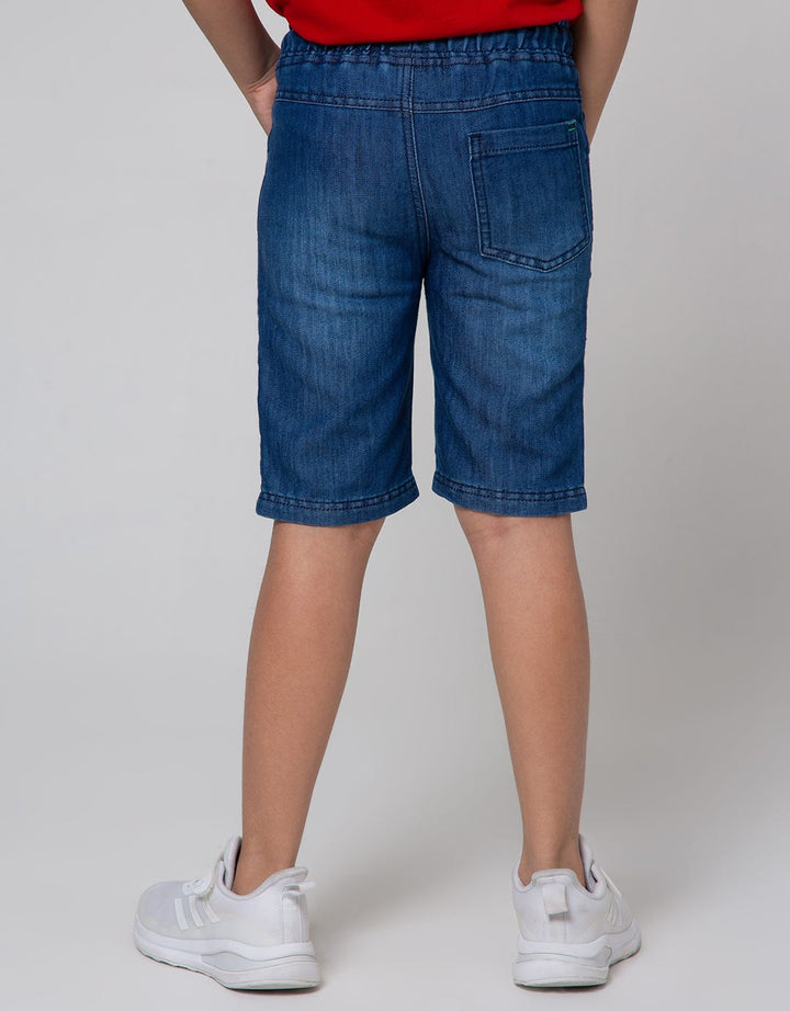 Little M Denim Shorts Karet Destroyed