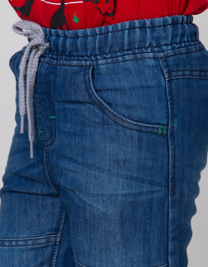 Little M Denim Shorts Karet Destroyed