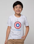 Marvel Avenger Logo Captain Middle Short Sleeve T-Shirt
