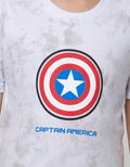 Marvel Avenger Logo Captain Middle Short Sleeve T-Shirt