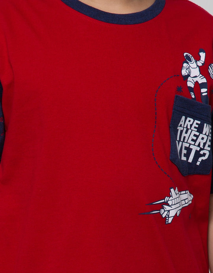 Aero Short Sleeve T-Shirt Print Combet Space There Yet