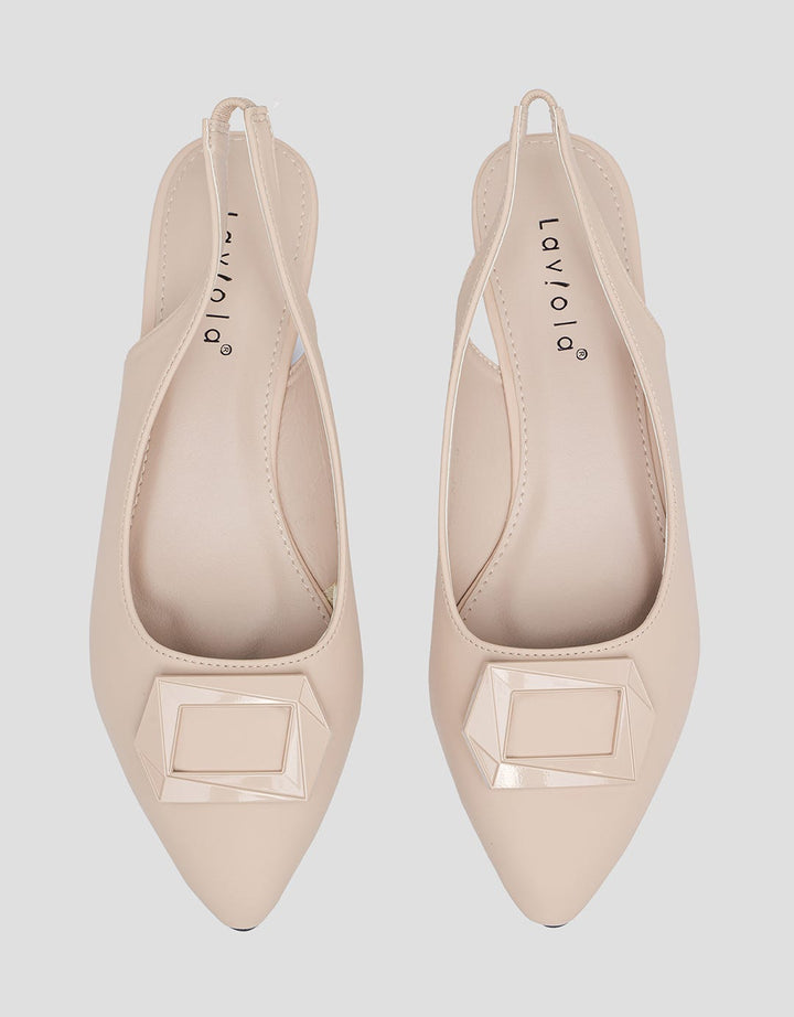 Laviola Last Flat Slingback Shoes Wanita