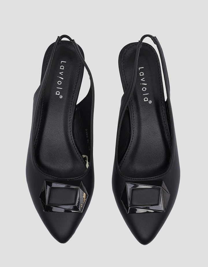 Laviola Last Flat Slingback Shoes Wanita