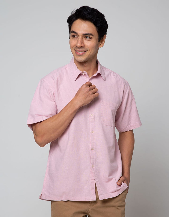 Scotch Kemeja Pendek Linen Polos