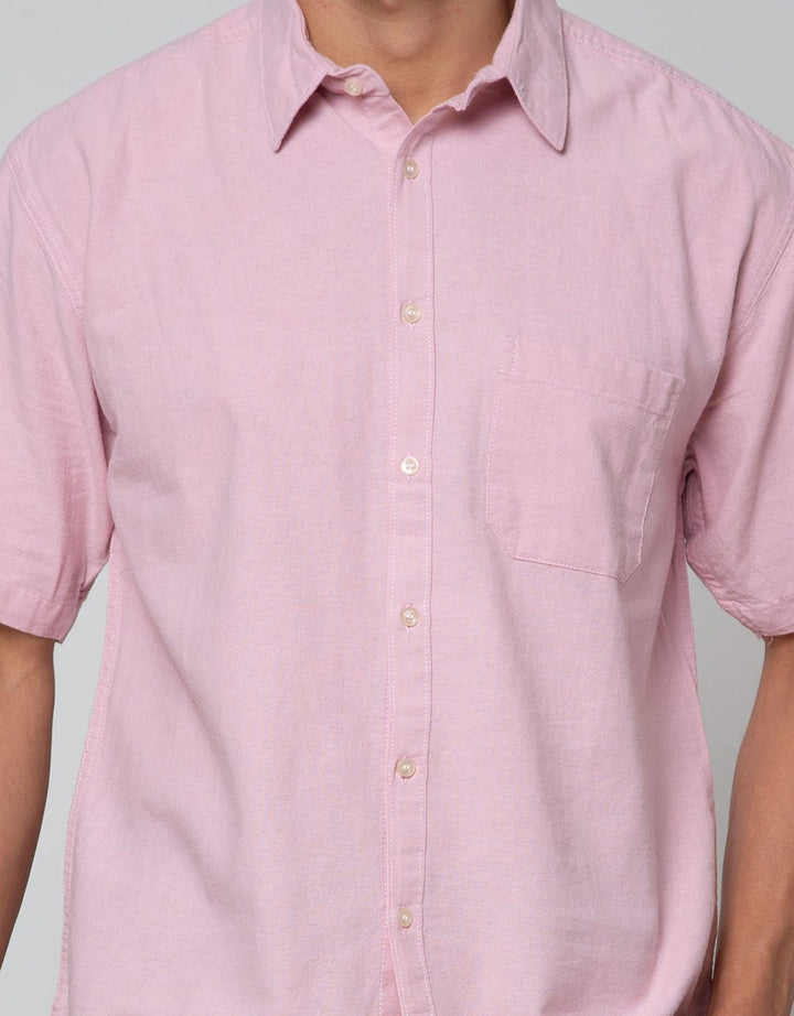 Scotch Kemeja Pendek Linen Polos