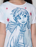 Disney Tie Dye Frozen Anna Short Sleeve T-Shirt