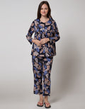 St. Yves Long Sleeve Pajama Pants Dry Palm Tree