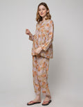 St. Yves Long Sleeve Pajama Pants Dry Palm Tree