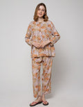 St. Yves Long Sleeve Pajama Pants Dry Palm Tree