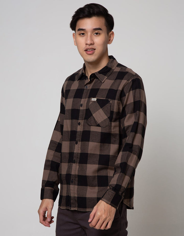 Nevada Long Sleeve Shirt Checked Flannel