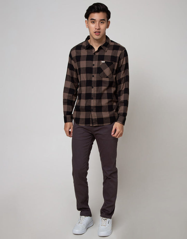 Nevada Long Sleeve Shirt Checked Flannel