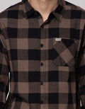 Nevada Long Sleeve Shirt Checked Flannel