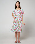 St. Yves Short Sleeve Midi Dress Mawar Classic