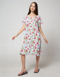 St. Yves Short Sleeve Midi Dress Mawar Classic