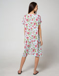 St. Yves Short Sleeve Midi Dress Mawar Classic