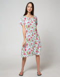 St. Yves Short Sleeve Midi Dress Mawar Classic