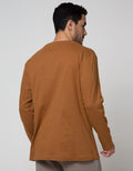Cole Long Sleeve T-Shirt Rn Solid With Halfmoon Contrast
