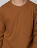 Cole Long Sleeve T-Shirt Rn Solid With Halfmoon Contrast