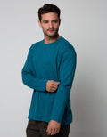 Cole Long Sleeve T-Shirt Rn Solid With Halfmoon Contrast