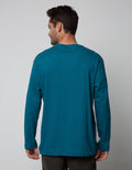 Cole Long Sleeve T-Shirt Rn Solid With Halfmoon Contrast