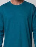 Cole Long Sleeve T-Shirt Rn Solid With Halfmoon Contrast