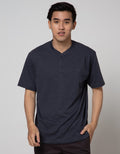 Cole Short Sleeve T-Shirt Henley Slub Kombinasi