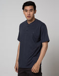Cole Short Sleeve T-Shirt Henley Slub Kombinasi