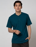 Cole Short Sleeve T-Shirt Henley Slub Kombinasi