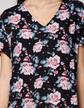 St. Yves Short Sleeve Midi Dress Almond Dot