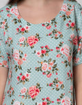 St. Yves Short Sleeve Midi Dress Vintage Rose