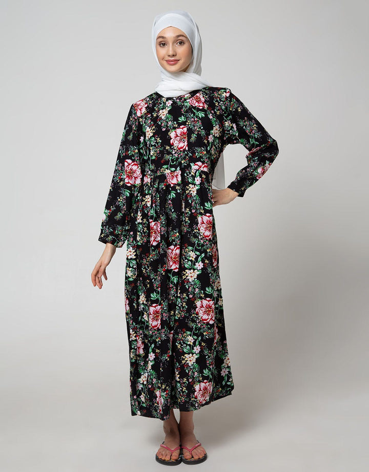 St. Yves Long Sleeve Maxi Dress Beautiful Big Rose