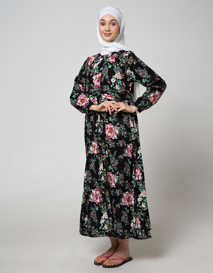 St. Yves Long Sleeve Maxi Dress Beautiful Big Rose