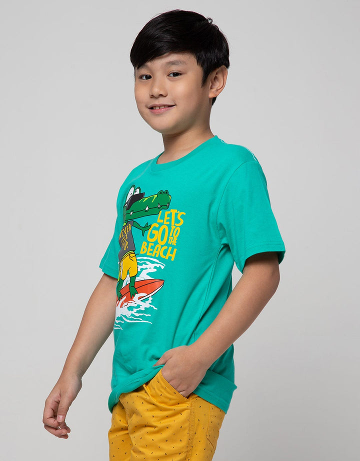 Aero Short Sleeve T-Shirt Print Croco Beach