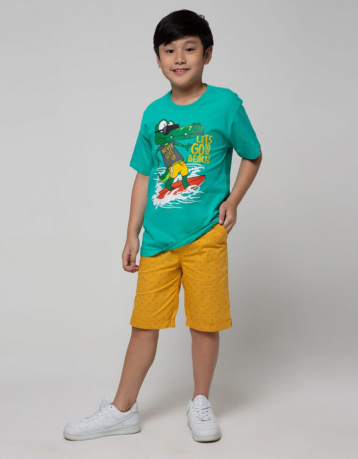 Aero Short Sleeve T-Shirt Print Croco Beach