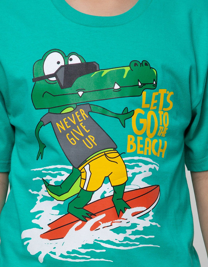 Aero Short Sleeve T-Shirt Print Croco Beach