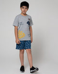 Aero Shorts Knit Print Greyfish