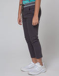 Little M Long Pants Woven Reguler Rib Sablon