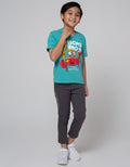 Little M Long Pants Woven Reguler Rib Sablon