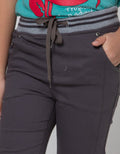 Little M Long Pants Woven Reguler Rib Sablon