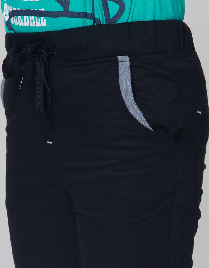 Little M Long Pants Woven Rib St Cut N Sewn